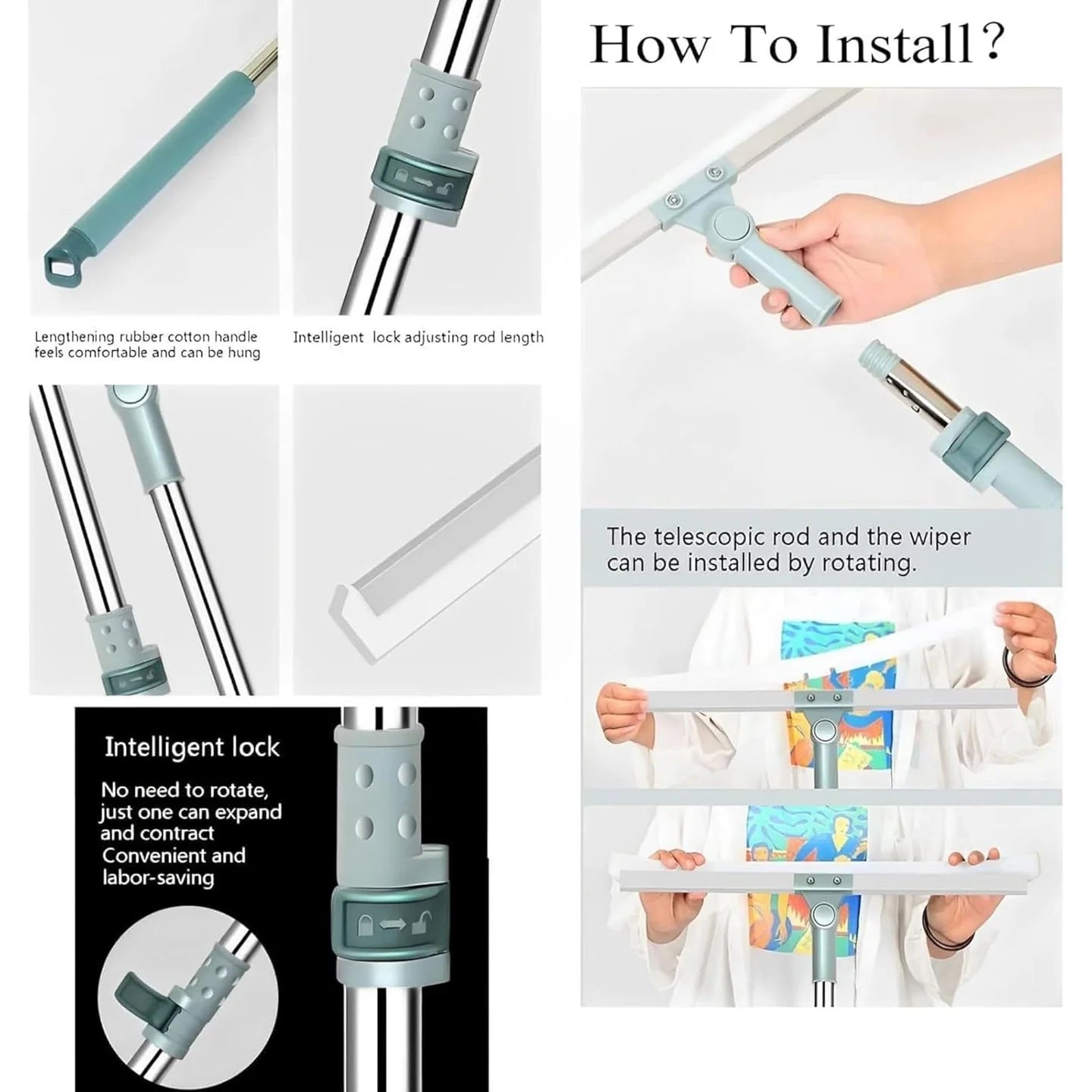 Flexiwipe™  Magic Silicone Wiper and Broom The Ultimate Cleaning Tool