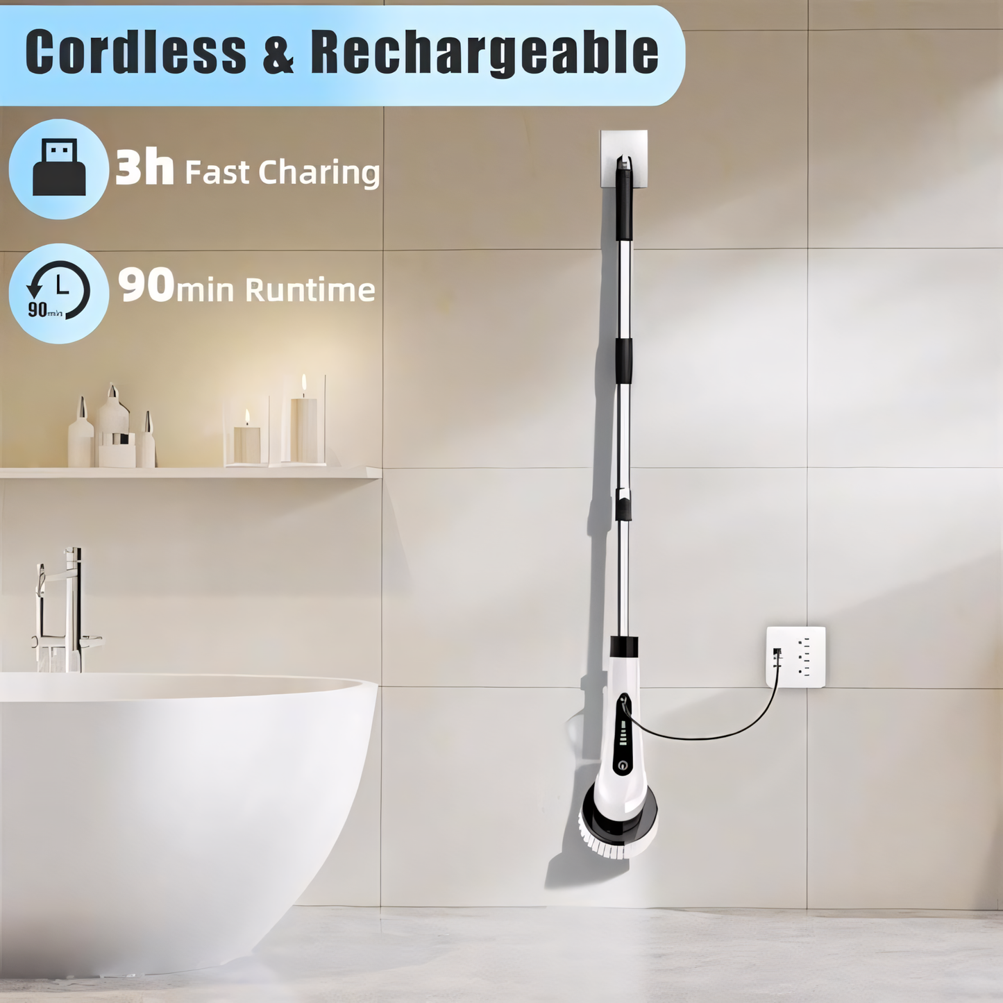 Hurricane™  Electric Cleaning Brush (9-in-1)