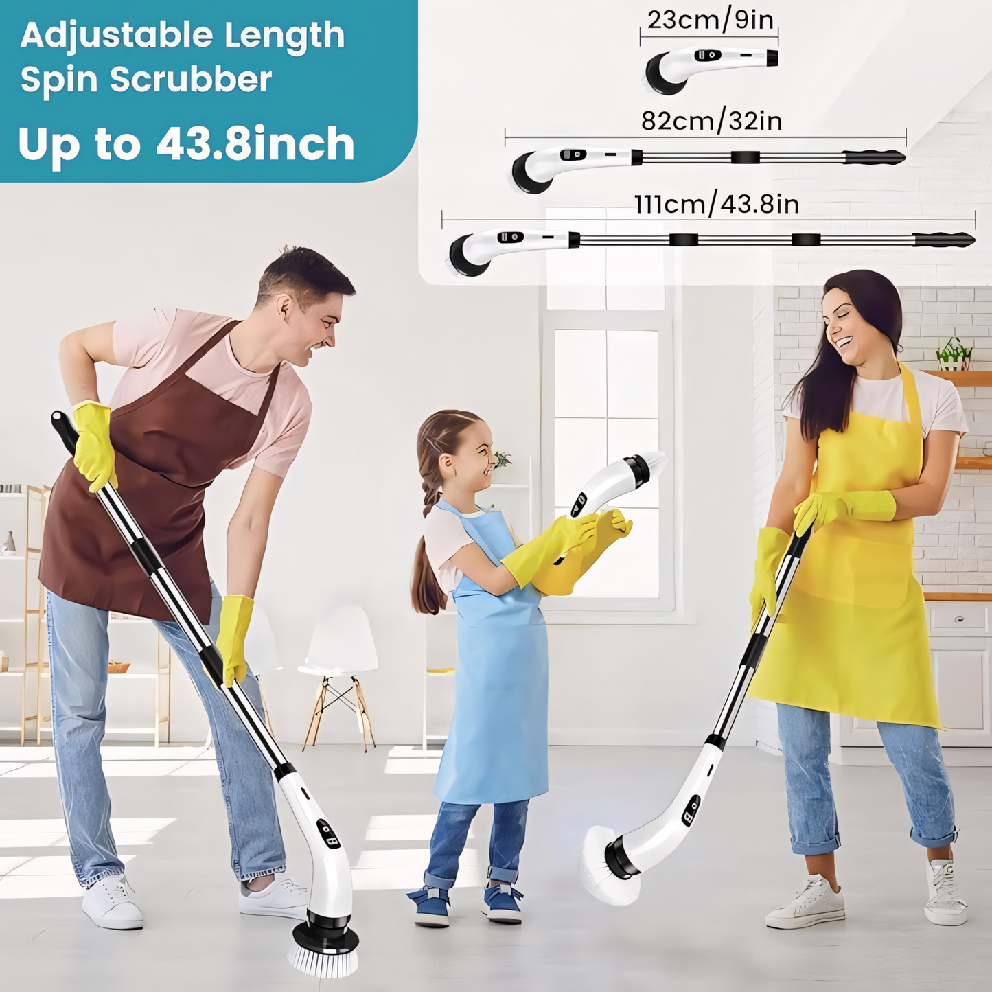 Hurricane™  Electric Cleaning Brush (9-in-1)