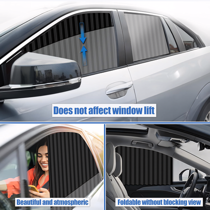 ShadeShield™ Magnetic Car Curtains,4 Adjustable Curtains with powerfull magnet