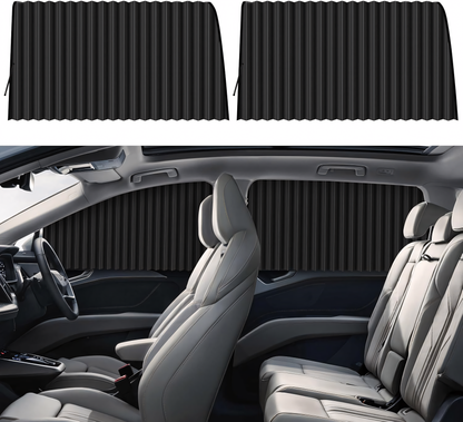 ShadeShield™ Magnetic Car Curtains,4 Adjustable Curtains with powerfull magnet