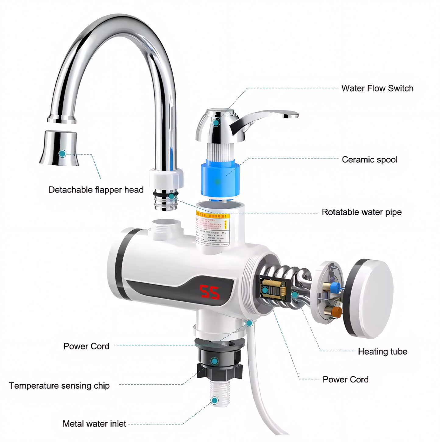 AQUAWARM™ 3S PRO Digital Heating Faucet/ Instant Water Heater